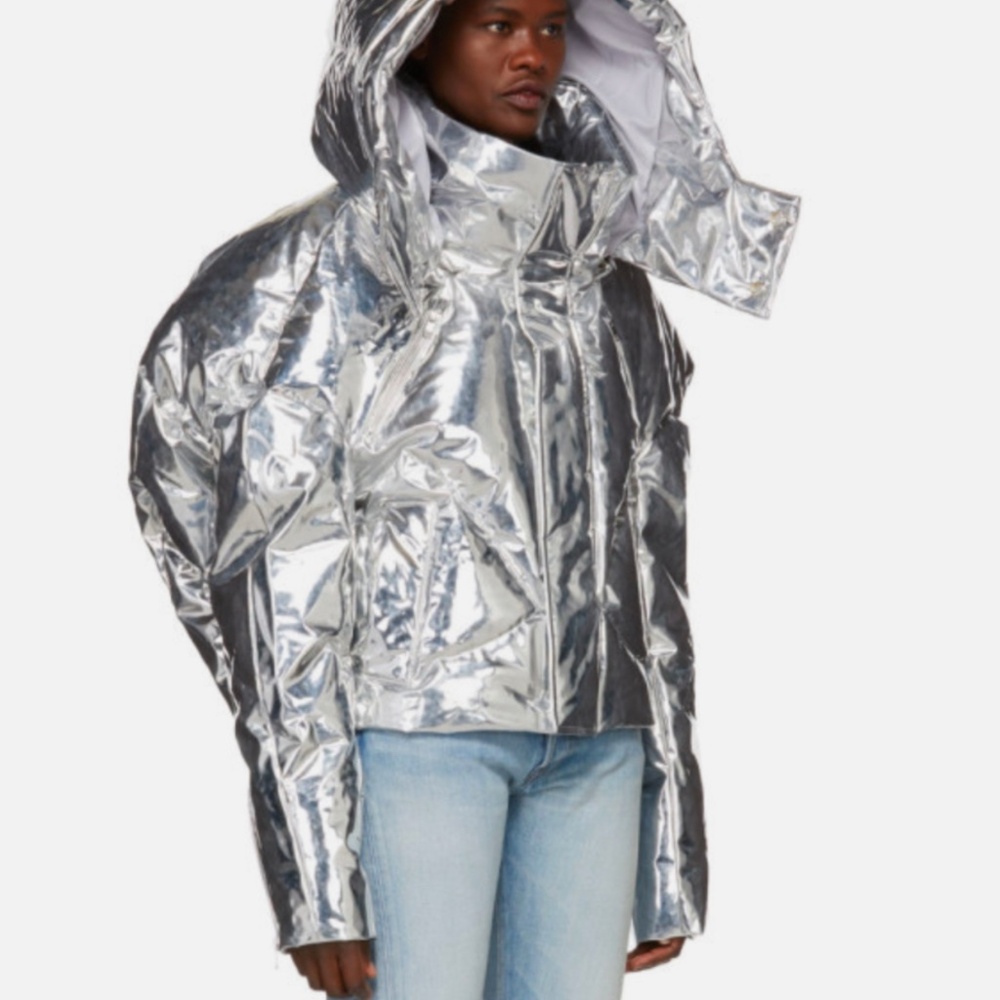 Chen Peng Silver Down Puffer Jacket - image 2